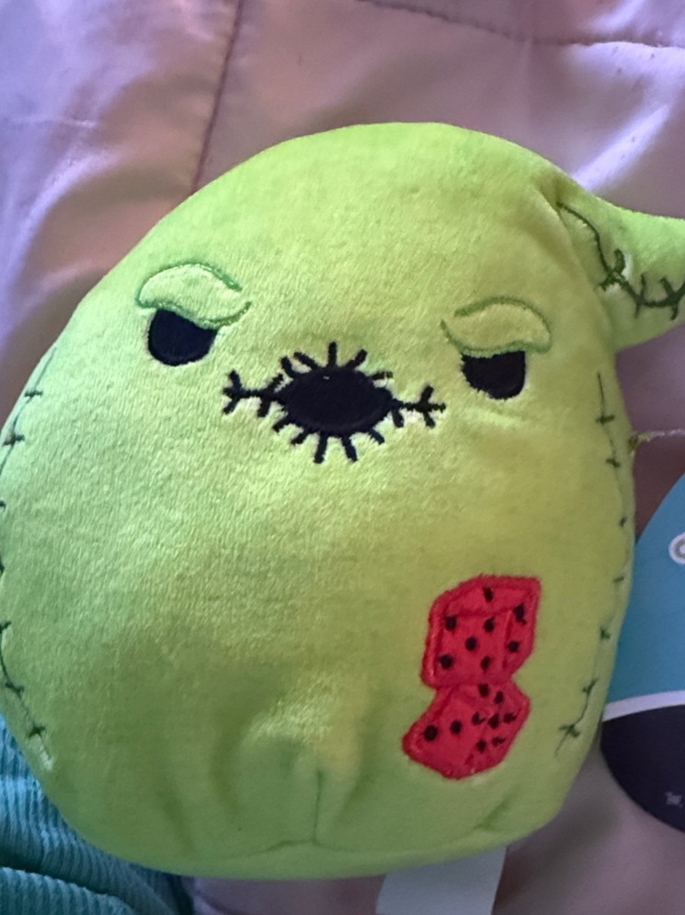RARE 5” Nightmare Before Christmas Green “Oogie Boogie” Squishmallow Plush!